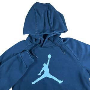 Nike Air Jordan Hoodie Men’s Large Jumpman Pullover Fleece Black Y2K DA6801-010